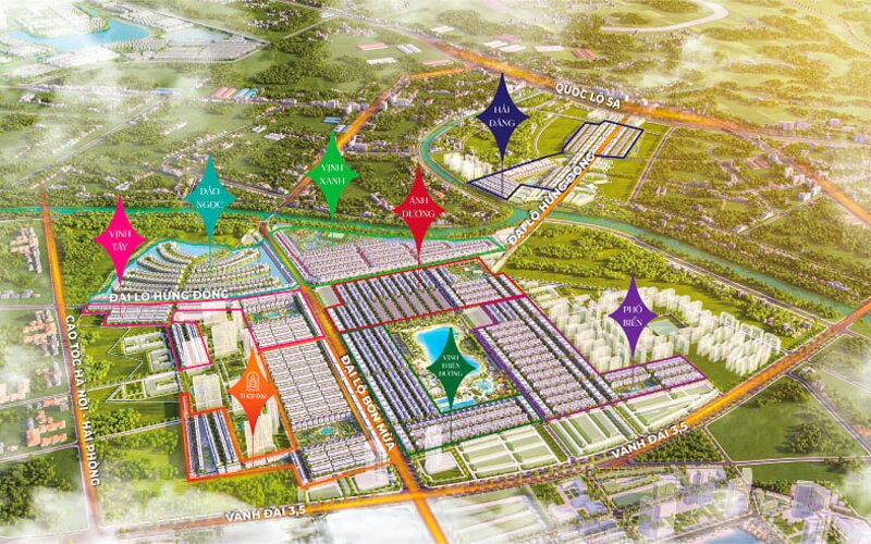 Các phân khu sẽ mở tại Vinhomes Ocean Park 3